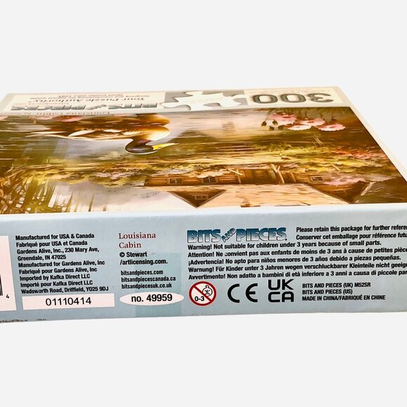 Bits & Pieces Puzzle Large Pieces LOUISIANA CABIN 300 Piece MALLARD DUCK - Picture 7 of 11